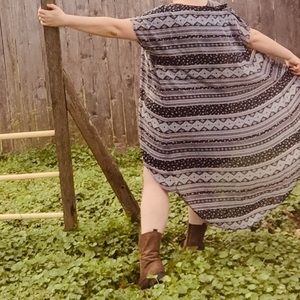 Beautiful Patterned Maxi Duster